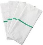 Bar Towel w/Green Strip